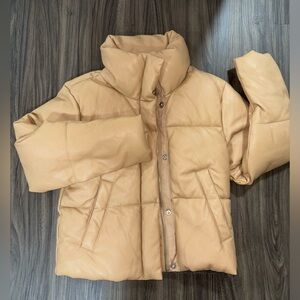 SOLD Abercrombie A&F mini puffer vegan leather